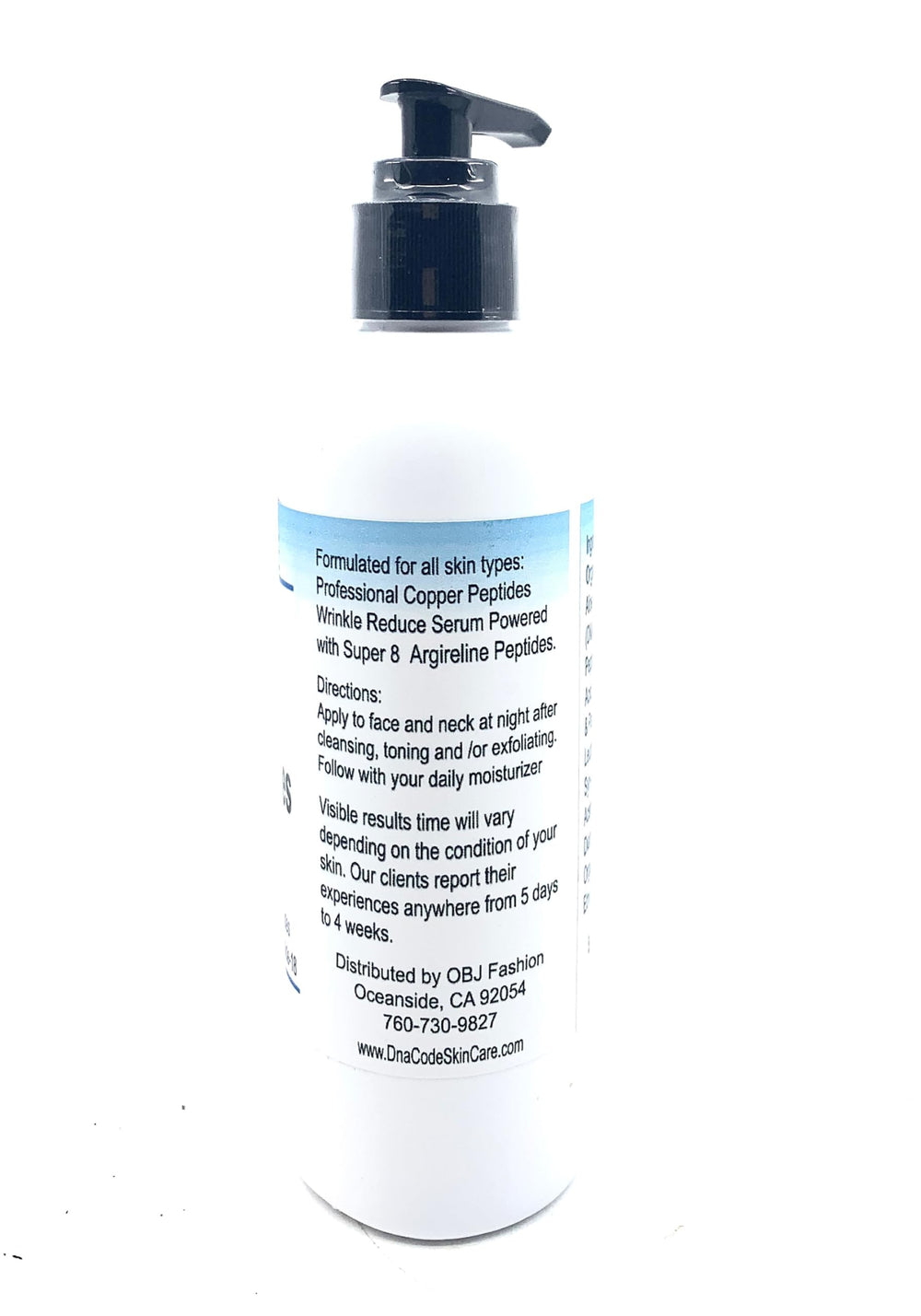 DNA CODE Argireline peptide glow on skin, suggesting relaxed features and smoother contours