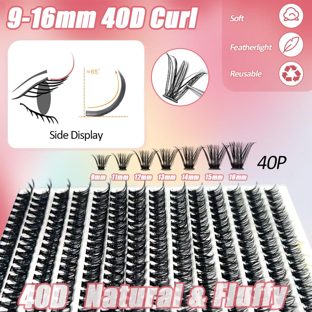 DNSGOOR mascara adds definition before applying clusters for a fuller look