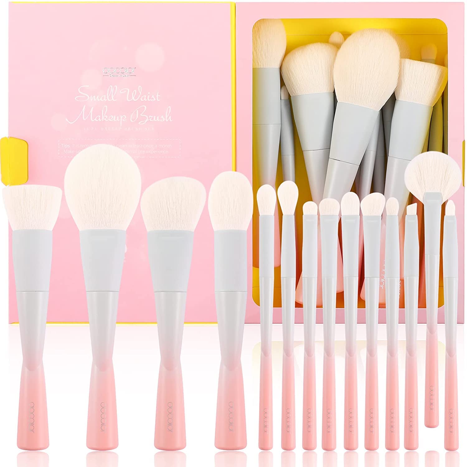 Docolor 14Pcs makeup brush set face foundation for smooth, even coverage
