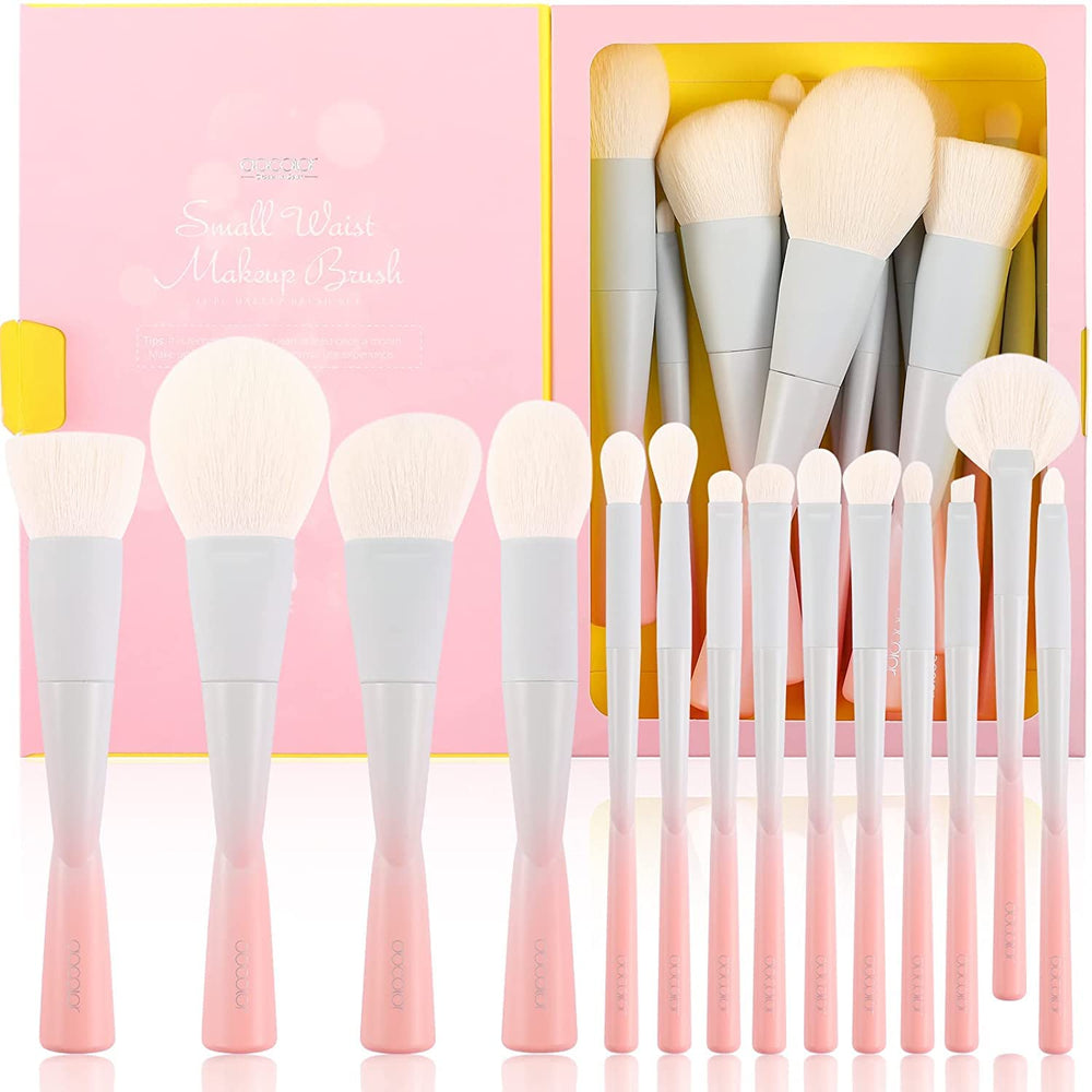 Docolor 14Pcs makeup brush set face foundation for smooth, even coverage