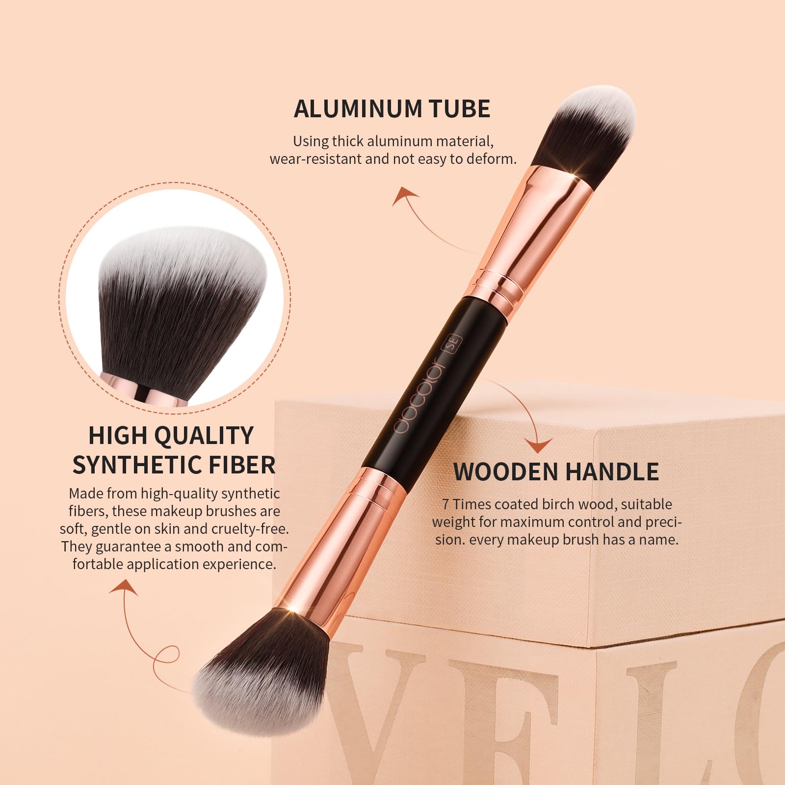 Docolor eyeshadow brushes ideal for on-the-go applications and quick touch-ups.