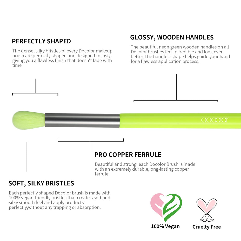 Docolor ergonomic wooden handle design improves control during application.
