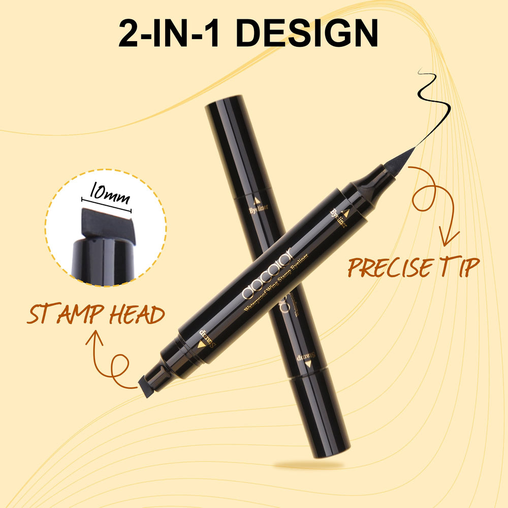 Docolor Eyeliner Waterproof finish resists transfer in heat and humidity.
