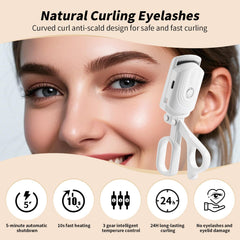 docolor curler with three temperature modes for different lash types