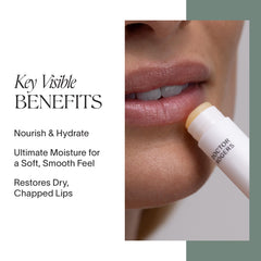 Doctor Rogers Lip Balm applied to lips delivering immediate moisture