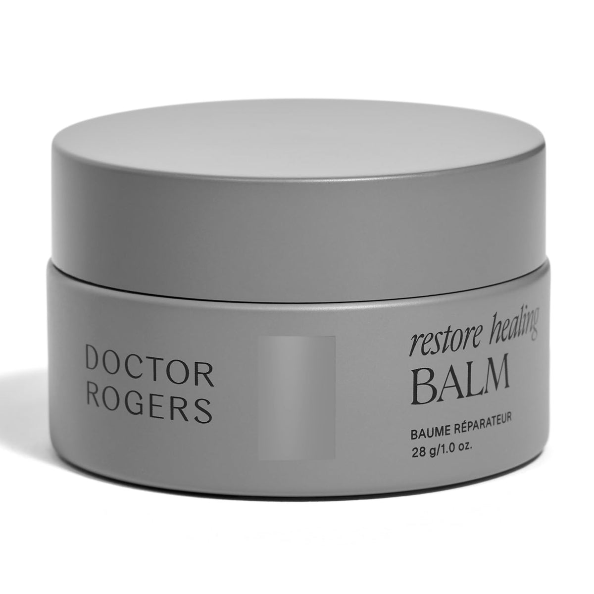Doctor Rogers Restore Healing Balm jar for dry and sensitive skin protection.