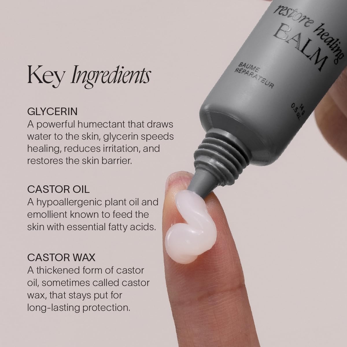 Doctor Rogers Restore Healing Balm post-procedure care scene shows gentle protection.
