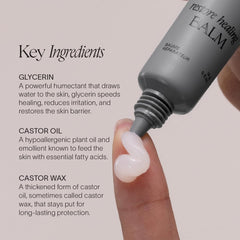 Doctor Rogers Restore Healing Balm post-procedure care scene shows gentle protection.