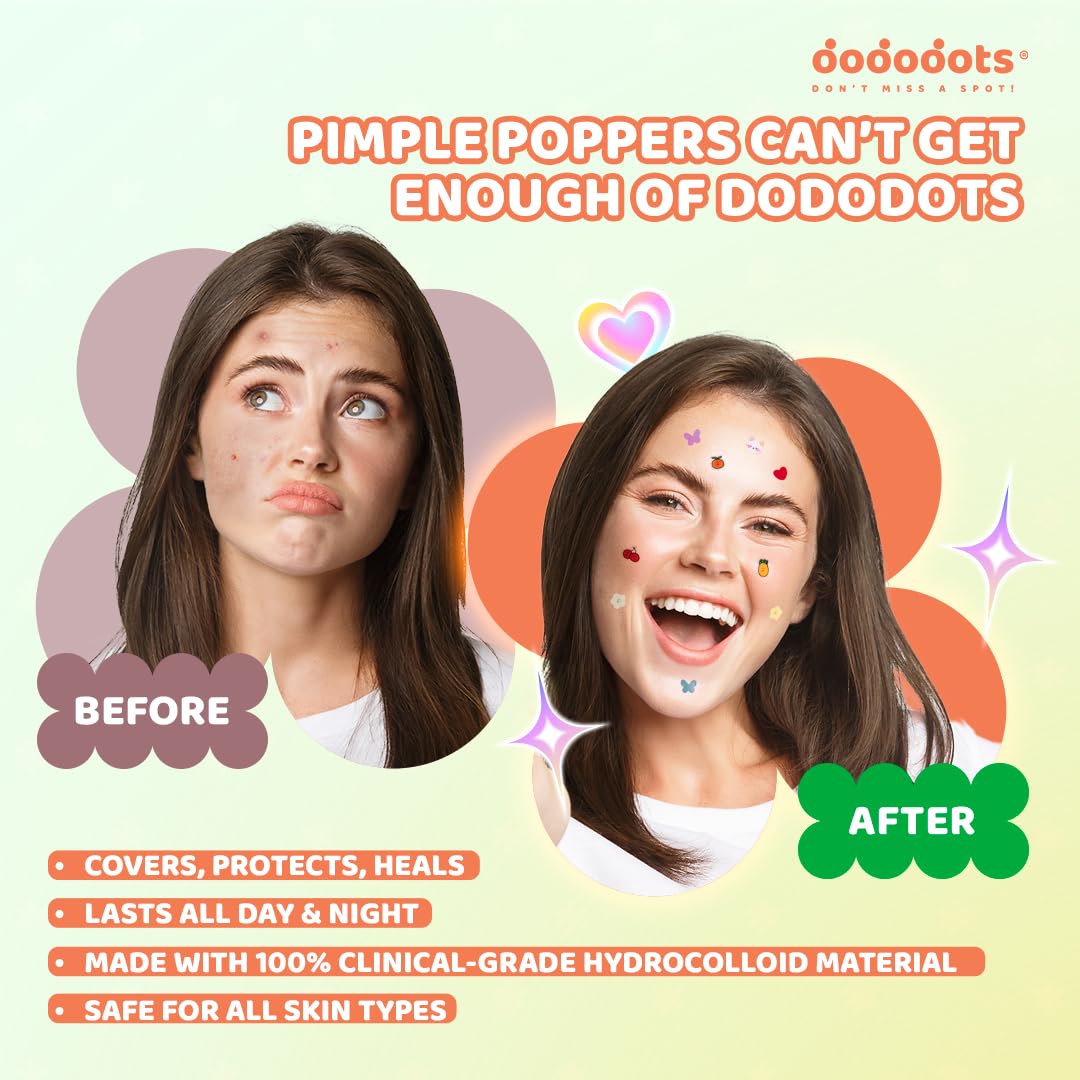 Dododots Heart Patch close-up for stylish coverage and soothing protection.