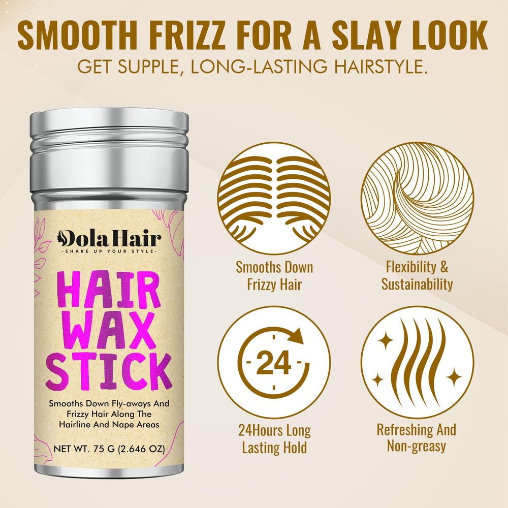 Dance-ready bun created with Dolahair Wax Stick.