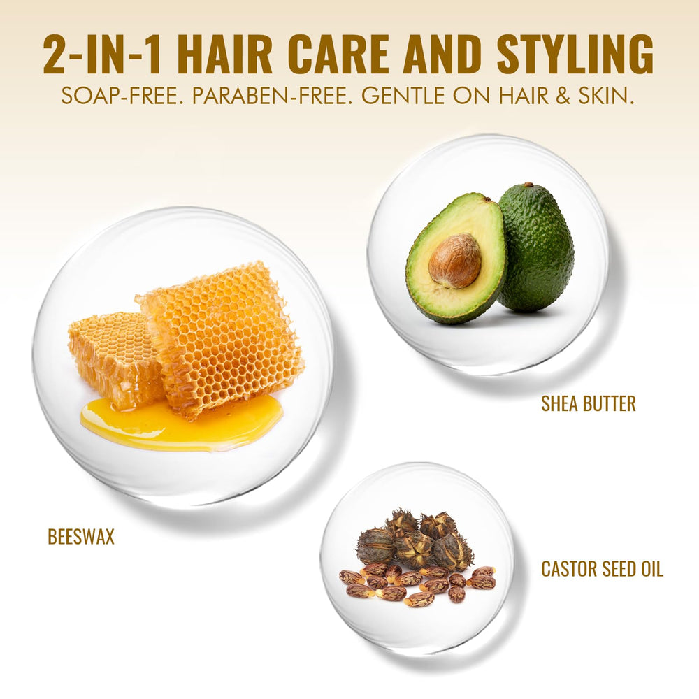 Easy wash-out with shampoo after using the wax stick.