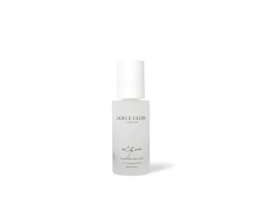 Dolce Glow Acqua Hydrating Face Mist Clear bottle for refreshed, hydrated skin
