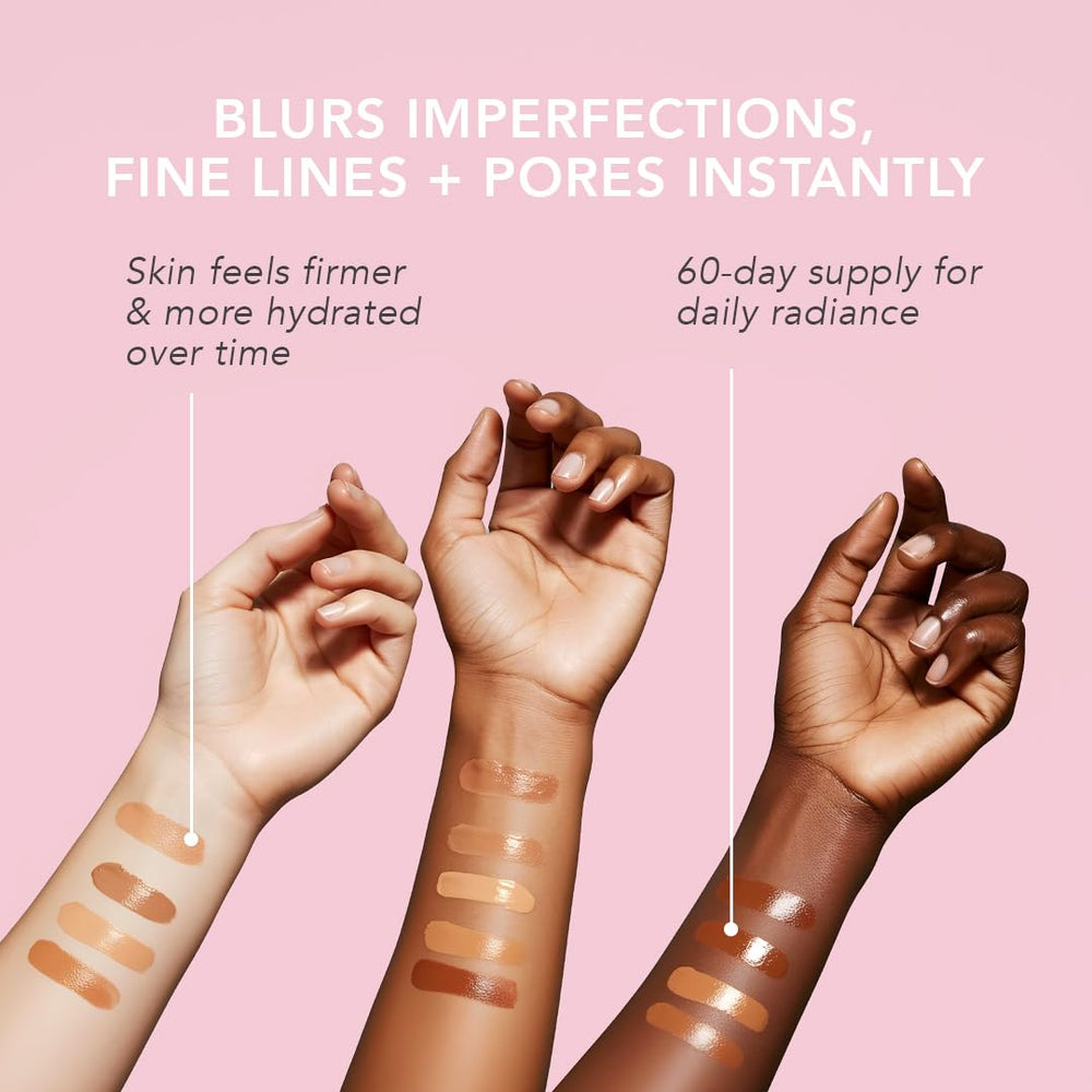 Doll 10 No Peptide Bounce Balm Foundation box packaging highlights vegan formula