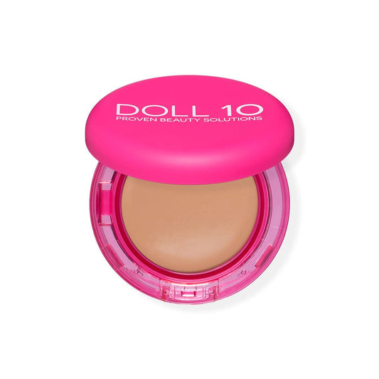 Doll 10 No Peptide Bounce Balm Foundation light pump demonstrates controlled application