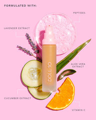 DOLL 10 NO. T.C.E serum applicator demonstrates precise, lightweight application.