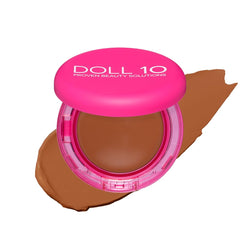 Doll 10 Peptide Bounce Balm Foundation Deep poured to reveal a smooth, blurred base
