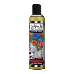 Dollylocks clarifying shampoo bottle for residue-free locs