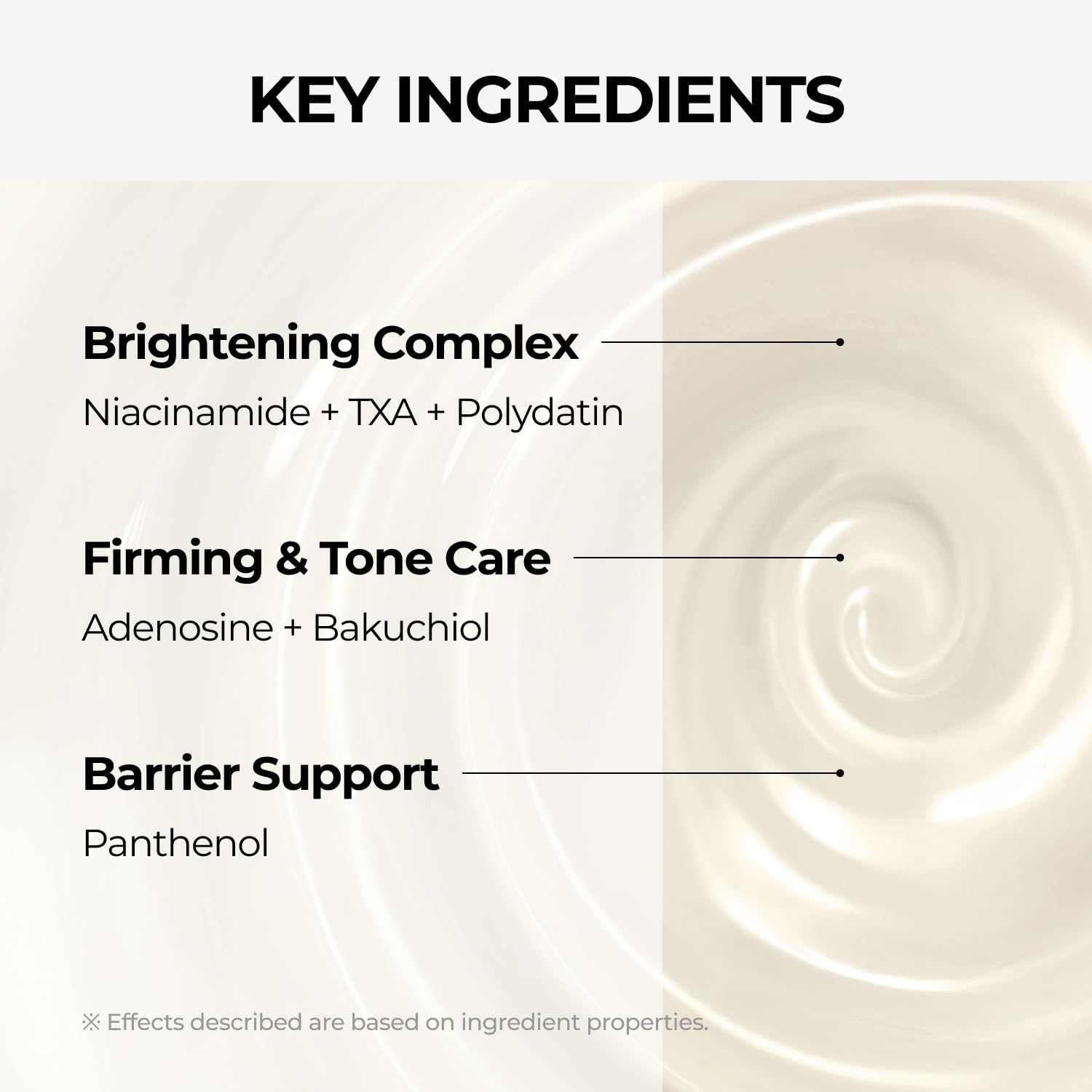Cream applied to the face during routine shows two-step daily use