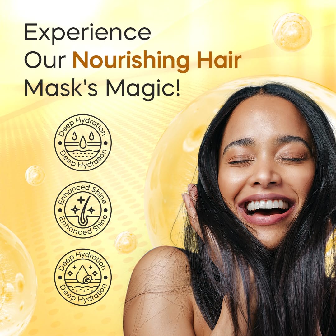 Dominican Magic Hair Mask on wet hair delivering shine and softness.