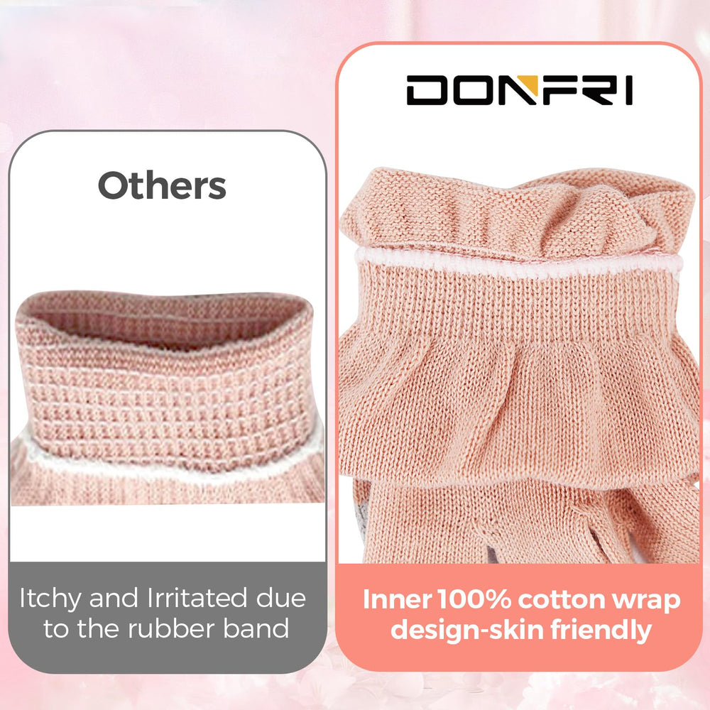Donfri seamless-knit gloves for smooth wear and reduced irritation