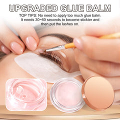 Dong Rhyme Lash Lift Glue Balm Application demonstrates precise application for lasting lift