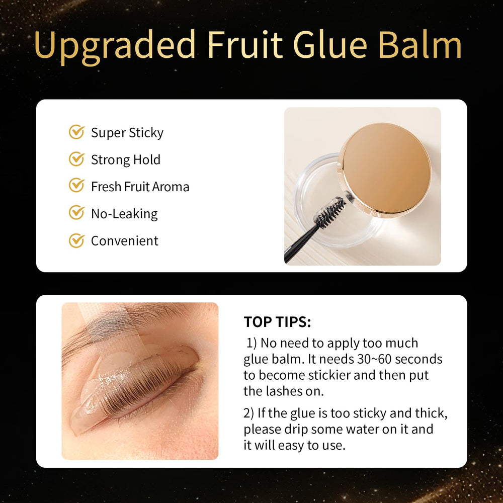 DONG RHYME lash lift step-by-step guide visual for easy at-home use.