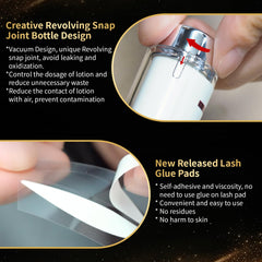 DONG RHYME plant extract formula supports gentle lash care.