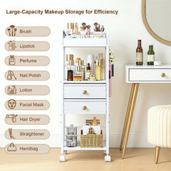 DongRong open middle shelf fits tall bottles and larger items