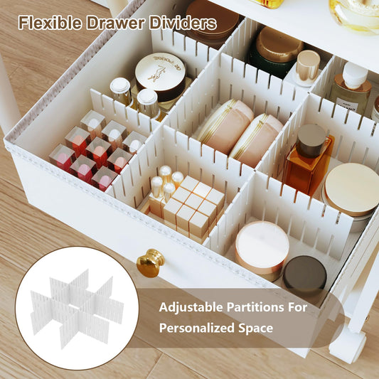 DongRong rolling skincare cart with two drawers for cosmetics storage and access