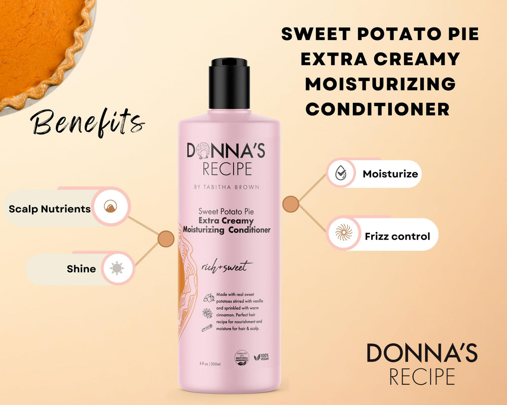 Donna's Recipe Tabitha Brown conditioner with warm bakery scent.