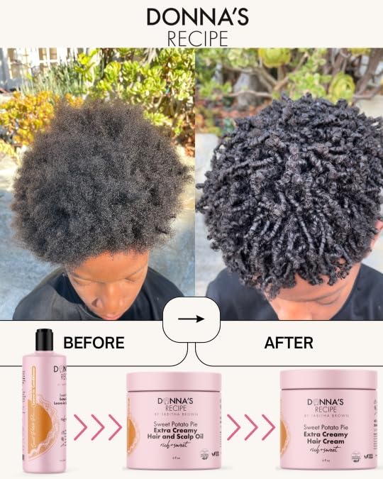Donna's Recipe Sweet Potato Pie Oil hair glide for softer strands.