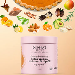 Donna's Recipe Sweet Potato Pie Oil ingredient map shows key actives.