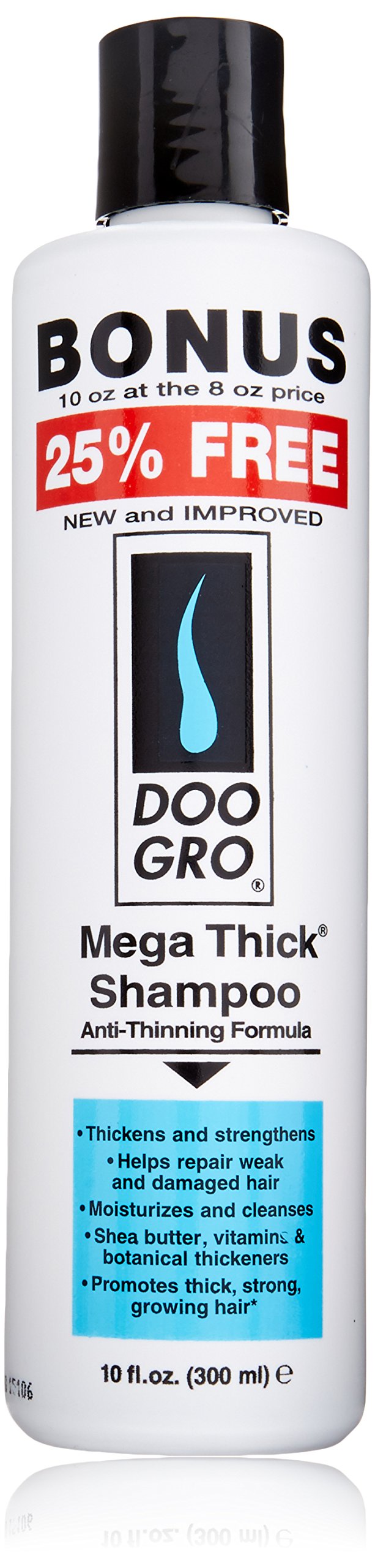 Doo Gro Mega Thick Growth Shampoo bottle with nourishing formula for hair
