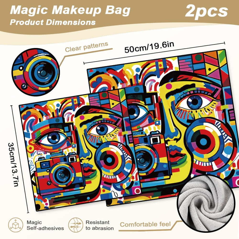 DOODLREAM self-adhesive magic cloth sticks securely without clips.