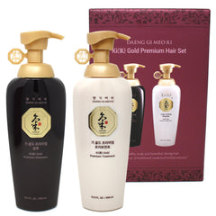 Daeng Gi Meo Ri Gold Premium Shampoo bottle promotes hydration for dry hair