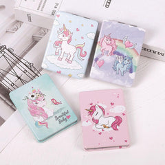 DOOSAI Unicorn pocket mirror travel kit keeps makeup on the go