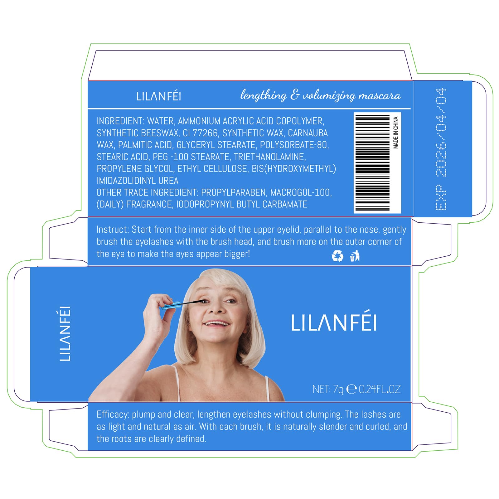 Dootdott Mascara easy removal with oil-based remover.