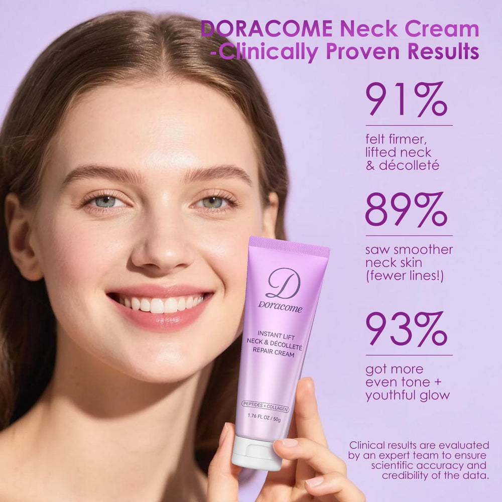 Doracome cream close-up shows smooth texture and hydration
