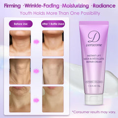 Doracome firming cream swirl demonstrates rich texture for smoother skin