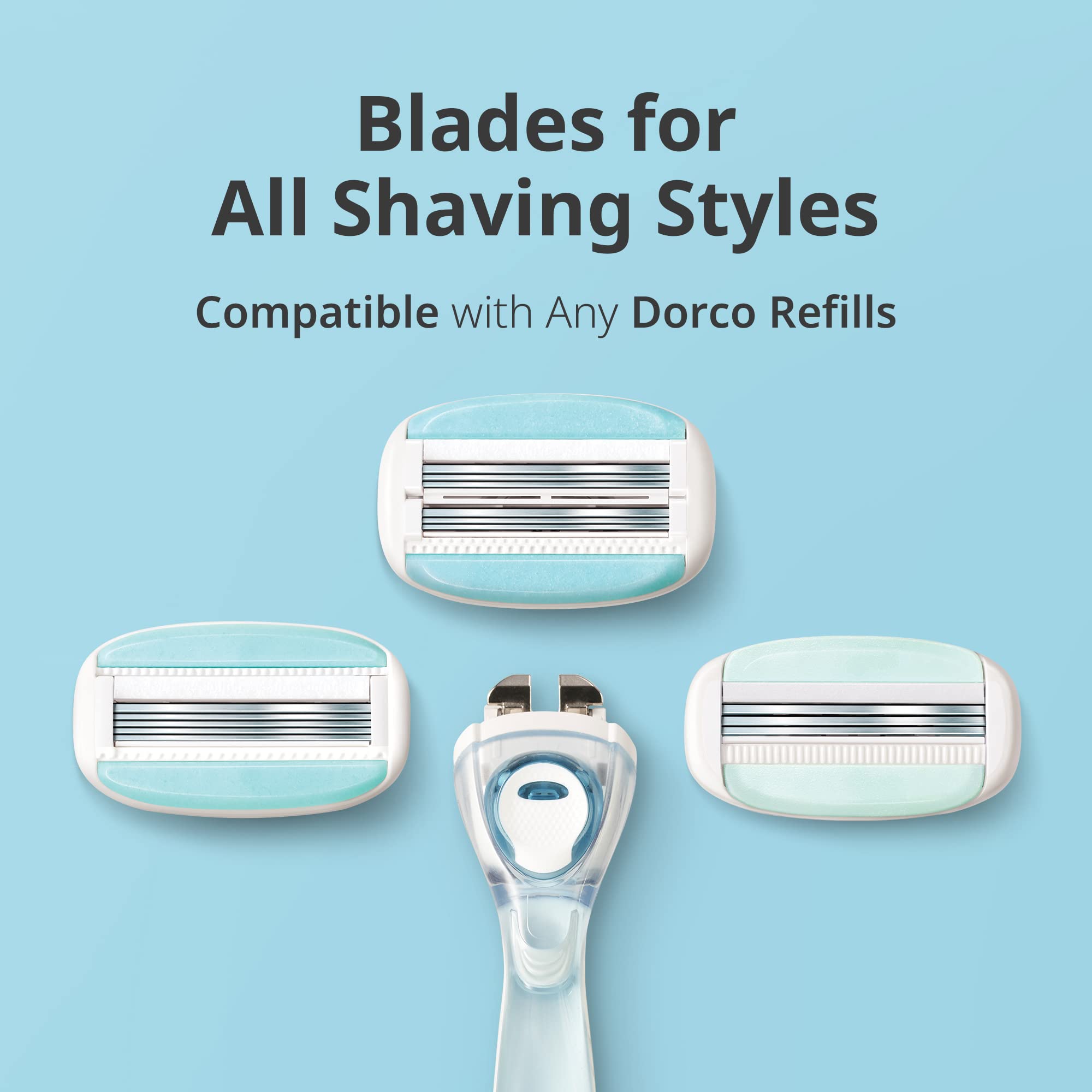 Dorco Eve6 moisture bar nourishes skin with Aloe Vera during shaving.