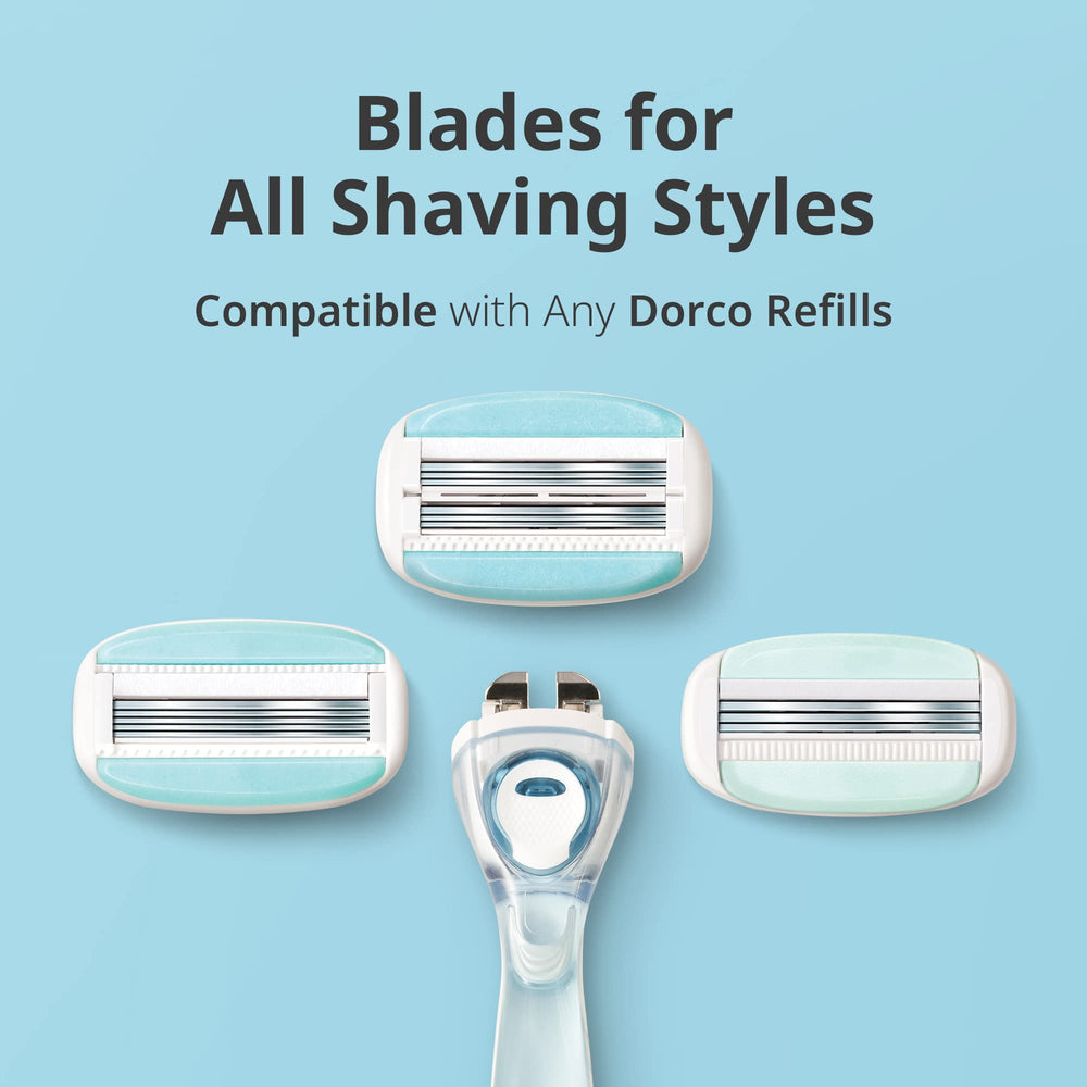 Dorco Eve6 moisture bar nourishes skin with Aloe Vera during shaving.