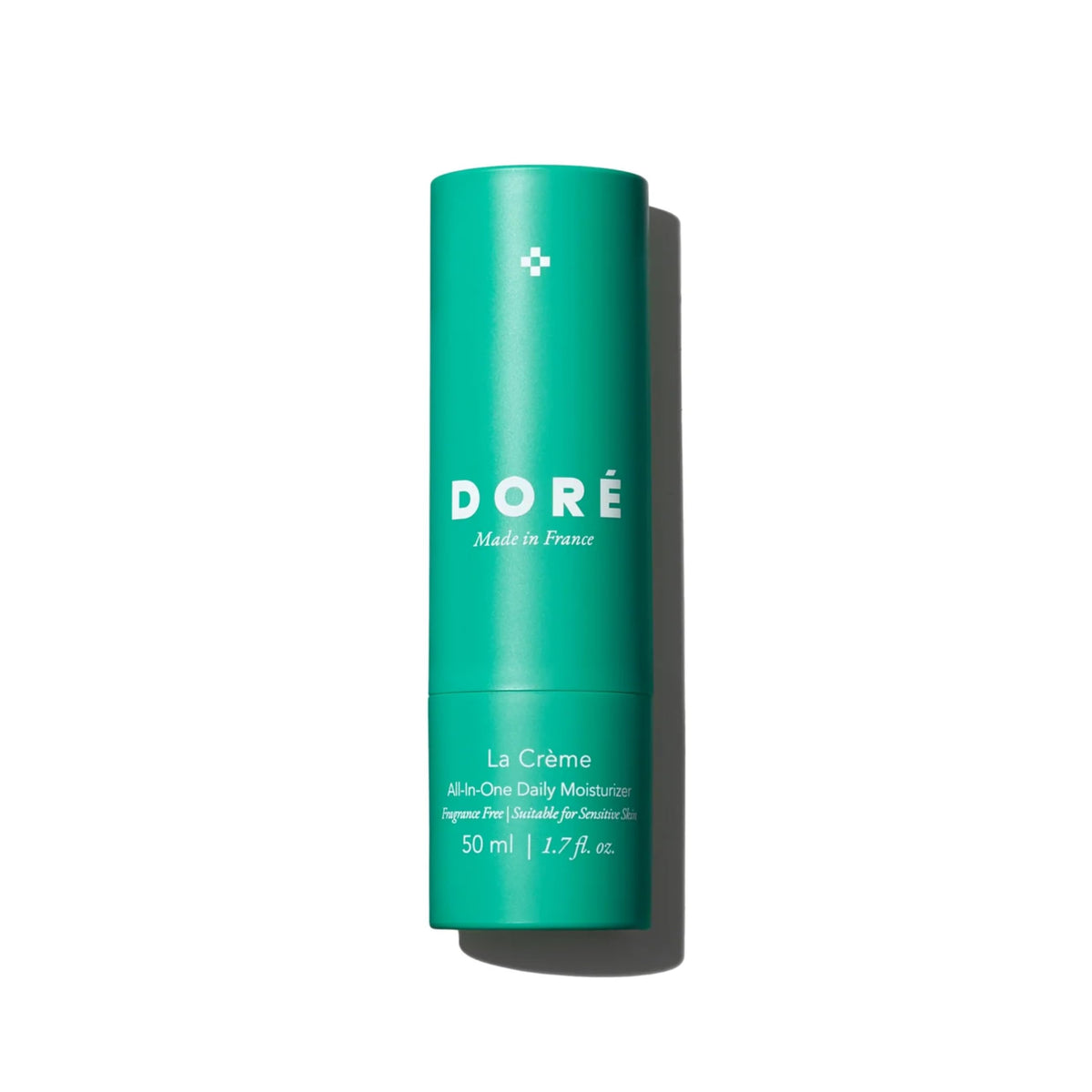 Doré La Crème bottle pour shows hydration ready for daily skincare routine.