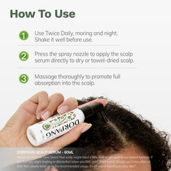 DORPANG product used in morning routine for daily scalp care.