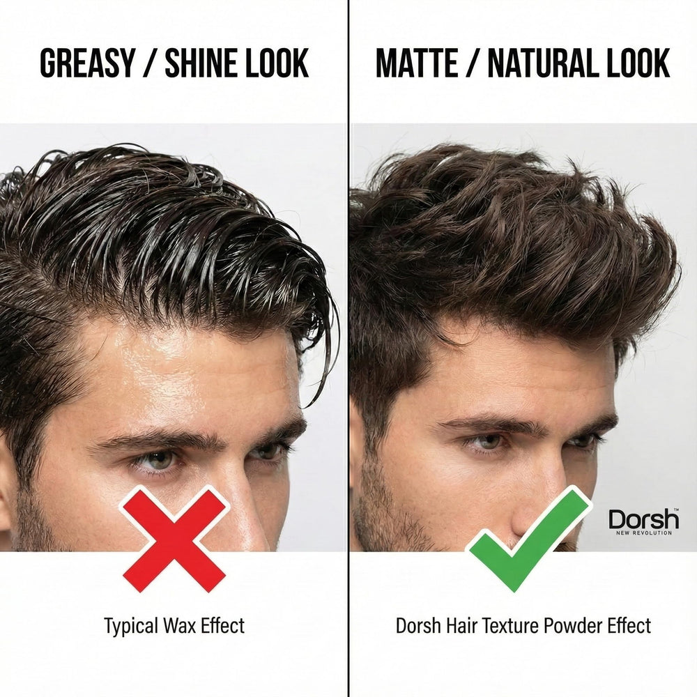Dorsh New Revolution hair texture powder easy application on dry hair