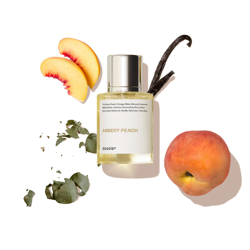 Dossier Ambery Peach bottle front, ideal for everyday wear and subtle confidence.
