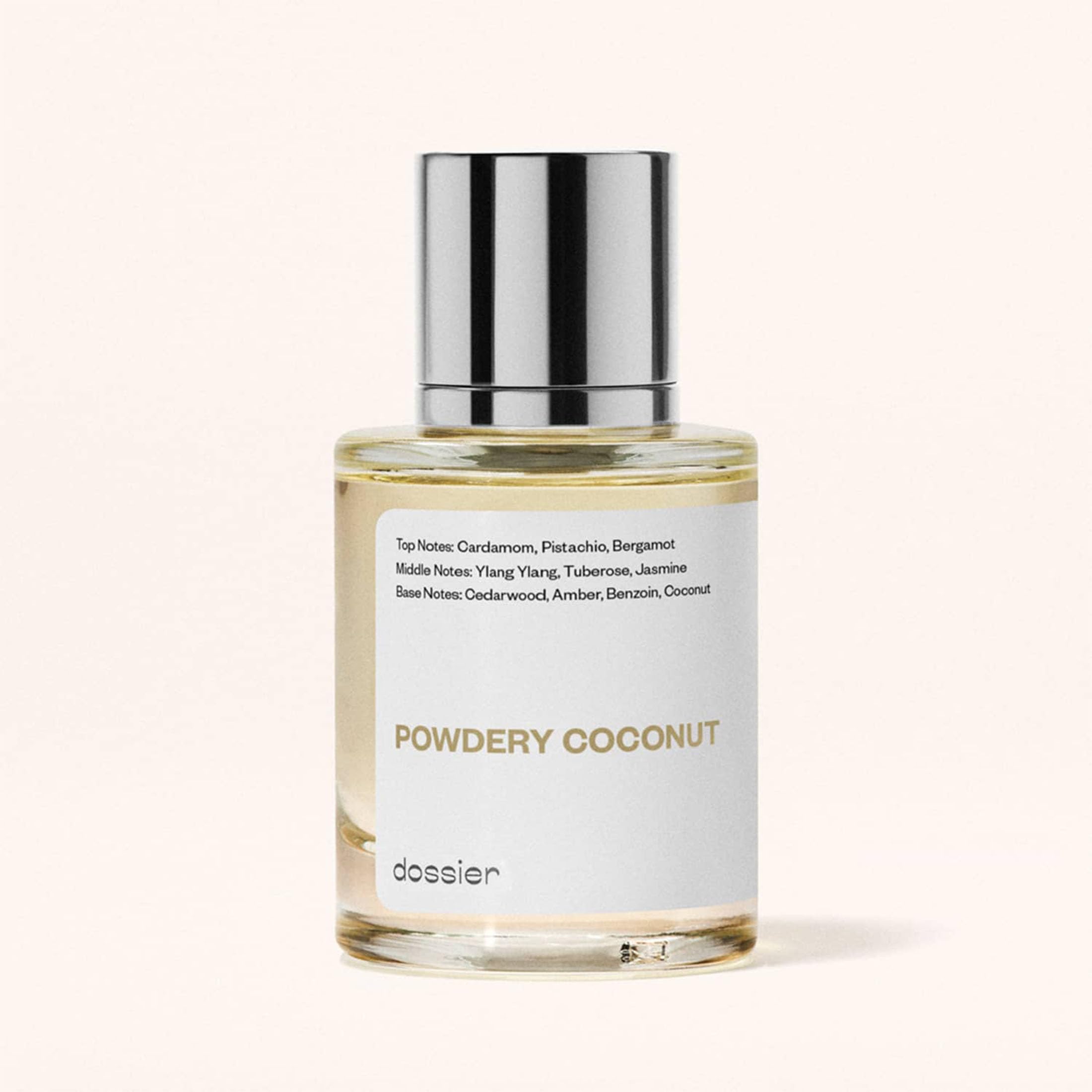 Dossier Powdery Coconut bottle stand, ready for daily or special occasions