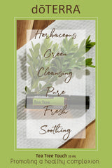 doTERRA Melaleuca Tea Tree oil ingredient emphasizes natural cleansing