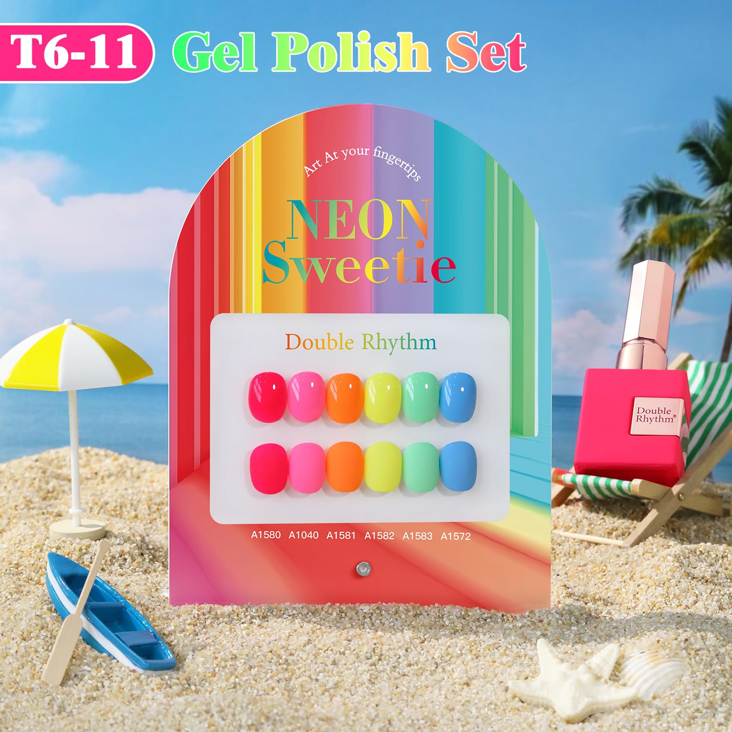 Double Rhythm 15ml gel polish bottle with smooth coverage