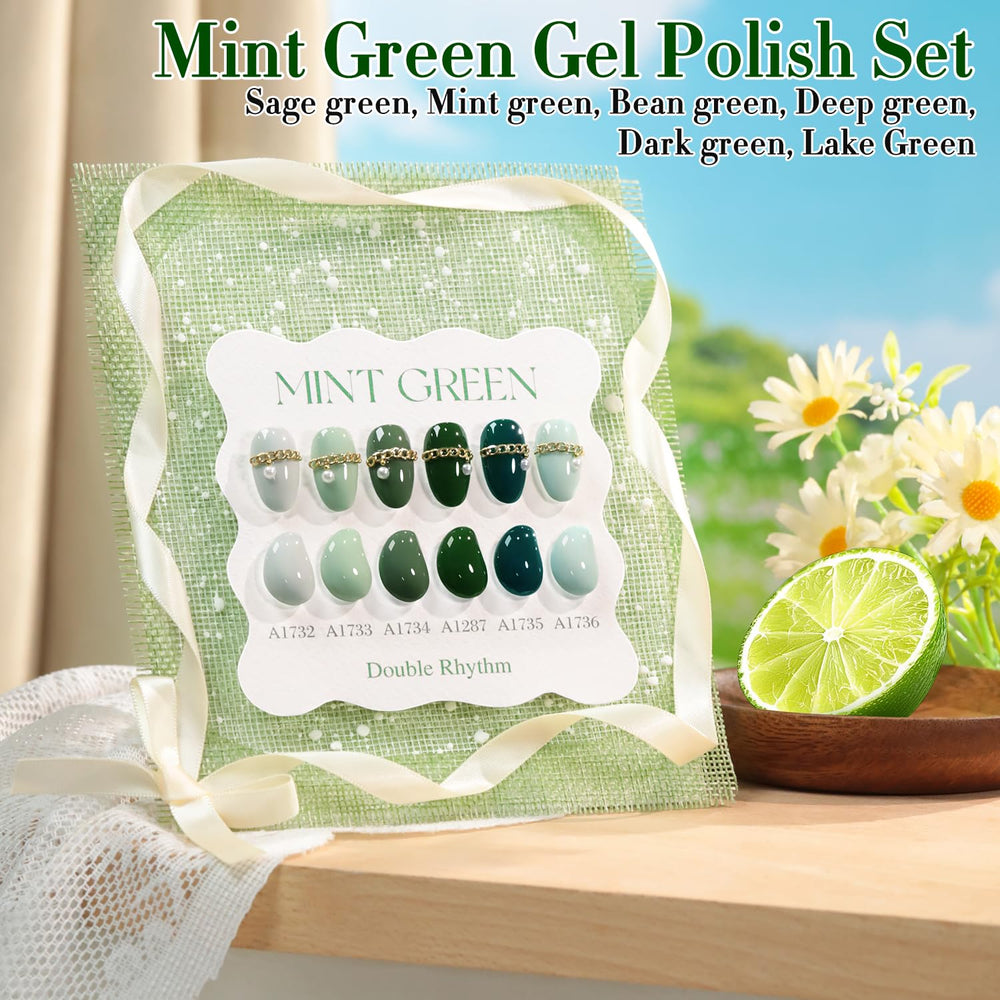 Double Rhythm six pack set offers a complete at home gel manicure option