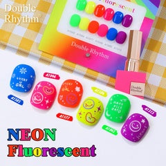 Double Rhythm gel polish under UV LED lamp cure ready for at-home use